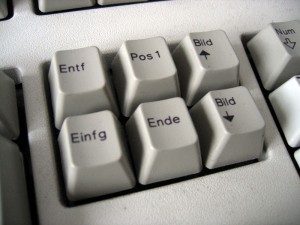 Falsch eingesetzte Tasten